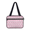 Pink Polka Dot Flamingo Pattern Print Double Strap Bible Bag