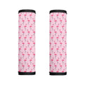 Pink Polka Dot Flamingo Pattern Print Handle Covers