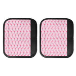 Pink Polka Dot Flamingo Pattern Print Handle Covers