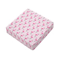 Pink Polka Dot Flamingo Pattern Print Outdoor Seat Cushion Cover