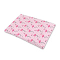 Pink Polka Dot Flamingo Pattern Print Pet Cooling Mat Cover