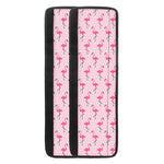 Pink Polka Dot Flamingo Pattern Print Refrigerator Handle Covers