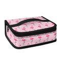 Pink Polka Dot Flamingo Pattern Print Small Lunch Bag