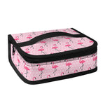 Pink Polka Dot Flamingo Pattern Print Small Lunch Bag
