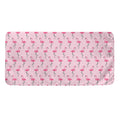 Pink Polka Dot Flamingo Pattern Print Towel