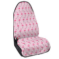 Pink Polka Dot Flamingo Pattern Print Waterproof Car Seat Cover