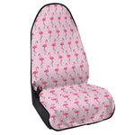 Pink Polka Dot Flamingo Pattern Print Waterproof Car Seat Cover