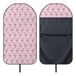 Pink Polka Dot Flamingo Pattern Print Waterproof Car Seat Cover