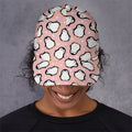 Pink Polka Dot Penguin Pattern Print Baseball Cap