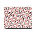 Pink Polka Dot Penguin Pattern Print Bifold Wallet