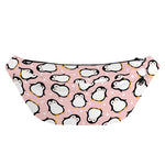 Pink Polka Dot Penguin Pattern Print Fanny Pack