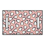 Pink Polka Dot Penguin Pattern Print Golf Cart Seat Cover