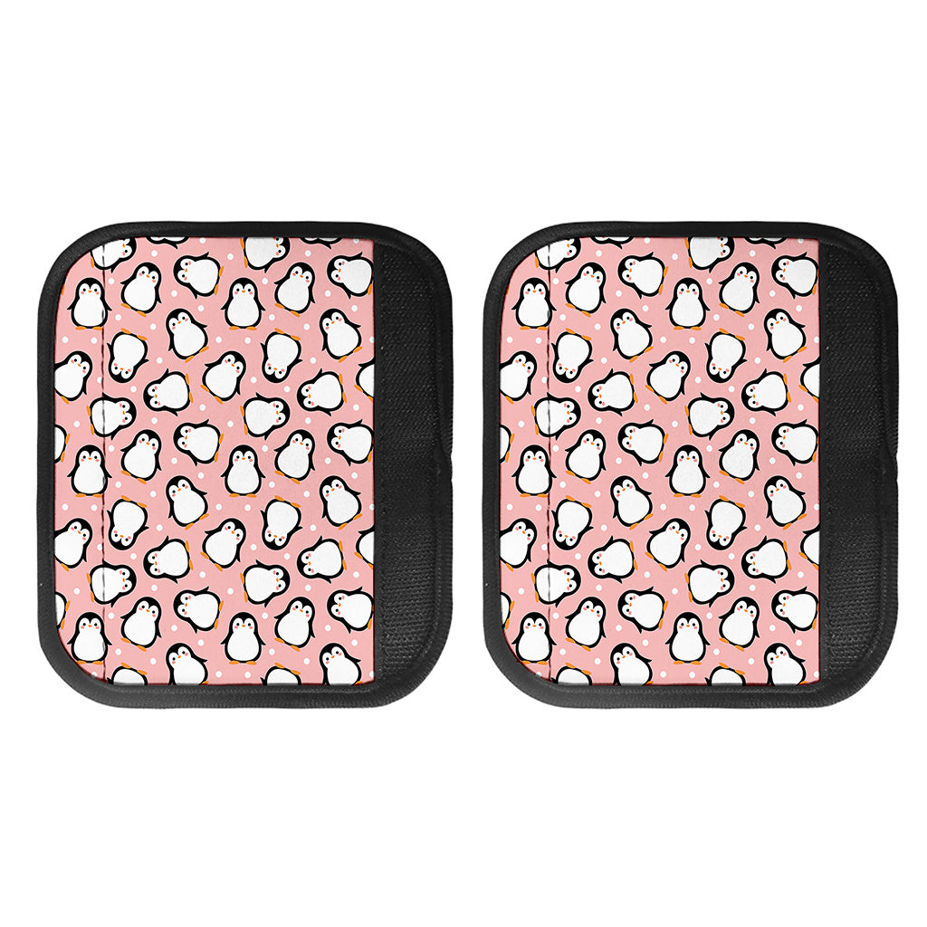 Pink Polka Dot Penguin Pattern Print Handle Covers