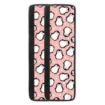 Pink Polka Dot Penguin Pattern Print Refrigerator Handle Covers