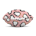 Pink Polka Dot Penguin Pattern Print Rugby Ball