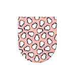 Pink Polka Dot Penguin Pattern Print Toilet Lid Cover