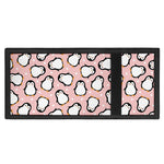 Pink Polka Dot Penguin Pattern Print Trifold Wallet