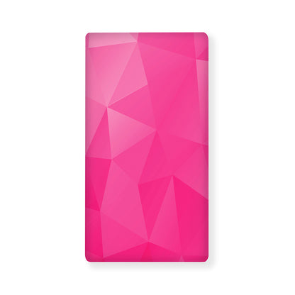 Pink Polygonal Geometric Print Baby Crib Sheet