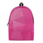 Pink Polygonal Geometric Print Backpack