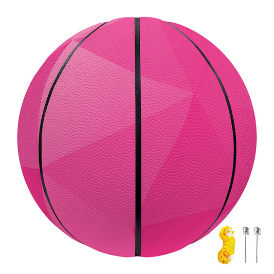 Pink Polygonal Geometric Print Basketball