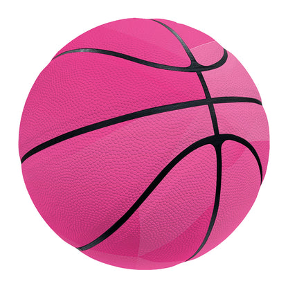 Pink Polygonal Geometric Print Basketball