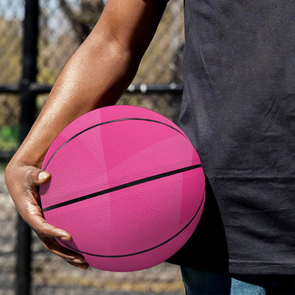 Pink Polygonal Geometric Print Basketball