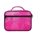 Pink Polygonal Geometric Print Briefcase Bible Bag