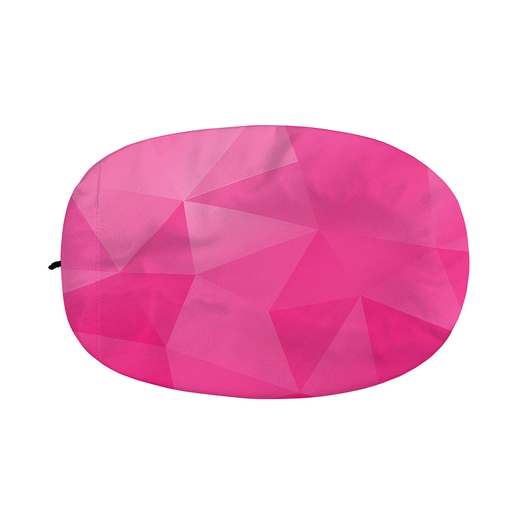 Pink Polygonal Geometric Print Car Side Mirror Covers