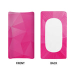 Pink Polygonal Geometric Print Changing Pad Cover