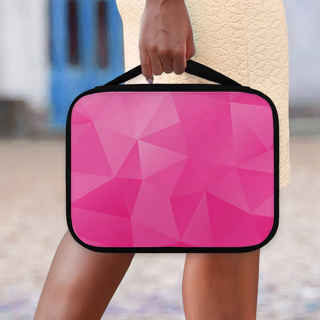Pink Polygonal Geometric Print Classic Bible Case