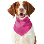 Pink Polygonal Geometric Print Dog Bandana