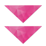 Pink Polygonal Geometric Print Dog Bandana