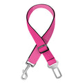 Pink Polygonal Geometric Print Dog Seat Belt