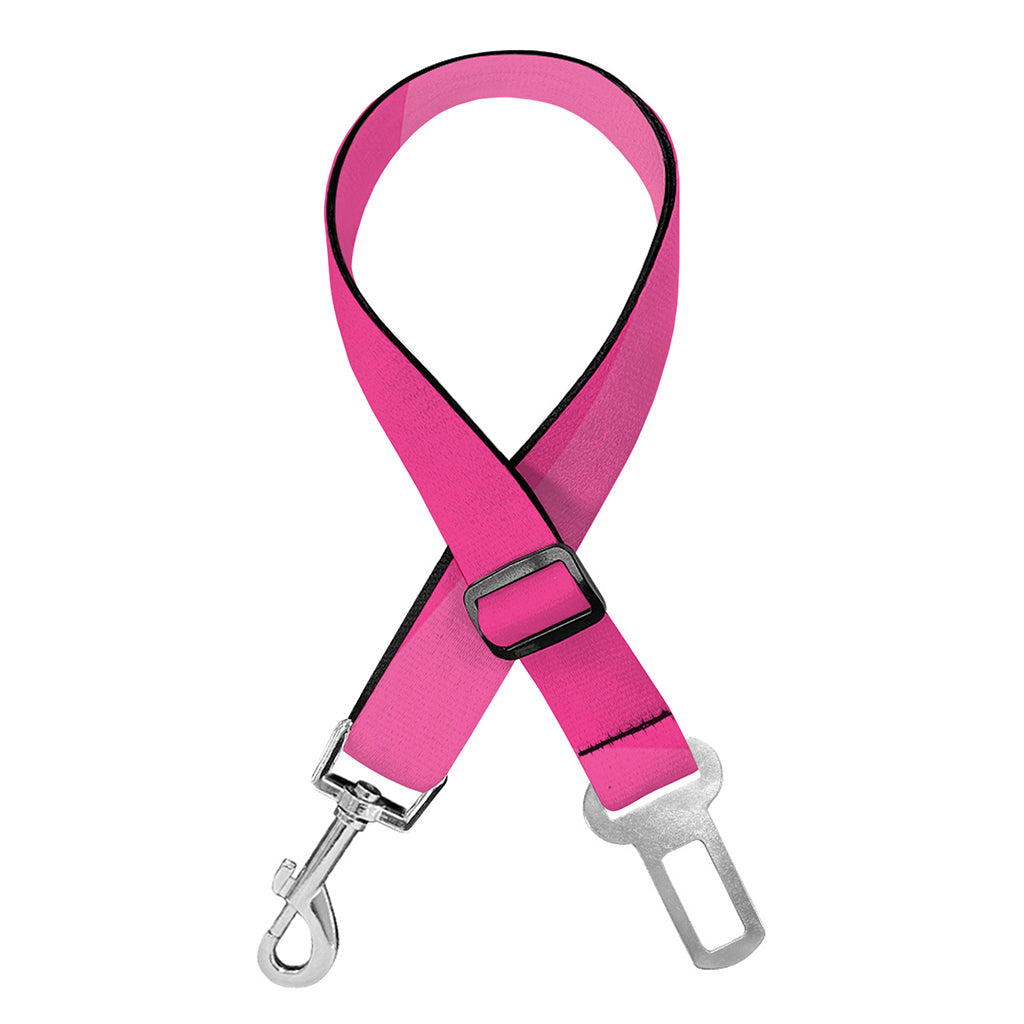 Pink Polygonal Geometric Print Dog Seat Belt