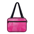 Pink Polygonal Geometric Print Double Strap Bible Bag