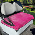 Pink Polygonal Geometric Print Golf Cart Seat Cover