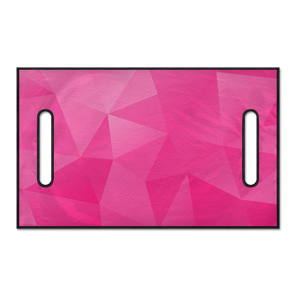 Pink Polygonal Geometric Print Golf Cart Seat Cover