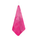 Pink Polygonal Geometric Print Hand Towel