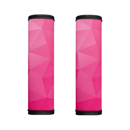 Pink Polygonal Geometric Print Handle Covers
