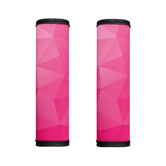 Pink Polygonal Geometric Print Handle Covers