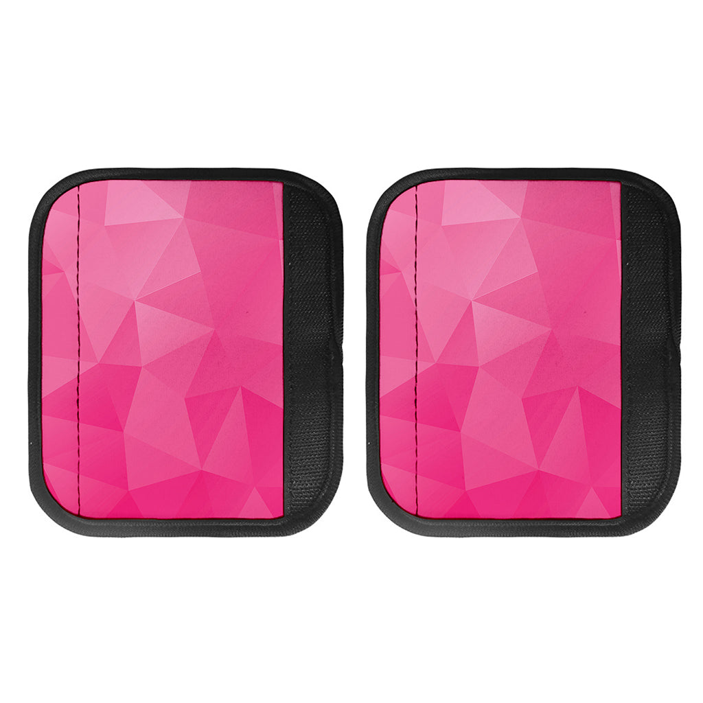 Pink Polygonal Geometric Print Handle Covers