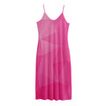 Pink Polygonal Geometric Print Jersey Midi Cami Dress
