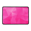 Pink Polygonal Geometric Print Kitchen Mat