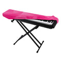 Pink Polygonal Geometric Print Piano Keyboard Cover
