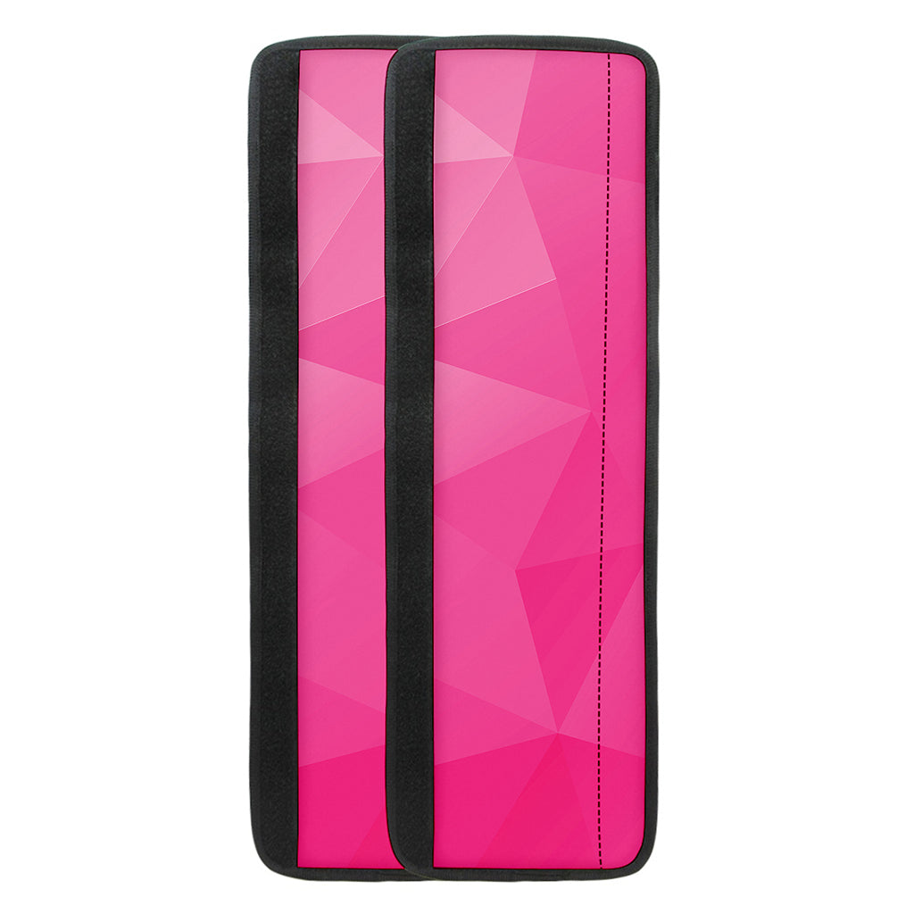 Pink Polygonal Geometric Print Refrigerator Handle Covers