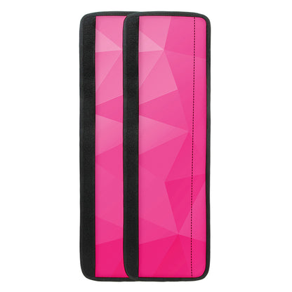 Pink Polygonal Geometric Print Refrigerator Handle Covers