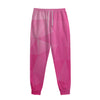 Pink Polygonal Geometric Print Sweatpants