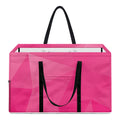 Pink Polygonal Geometric Print Utility Tote Bag