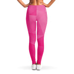 Pink Polygonal Geometric Print Women's Leggings