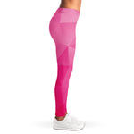 Pink Polygonal Geometric Print Women's Leggings
